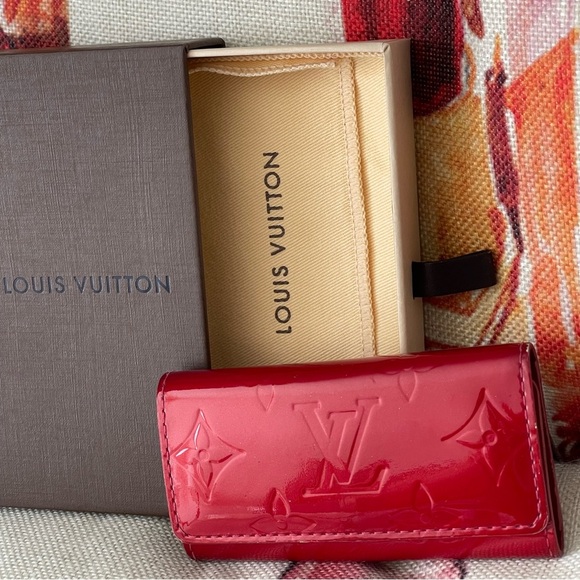 ⭐️COA⭐️LOUIS VUITTON  Vernis 4 Key Holder Monogram W/Box & Dustbag⭐️💯Authentic - Picture 3 of 10